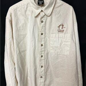 Men's Cream Button Down Shirt